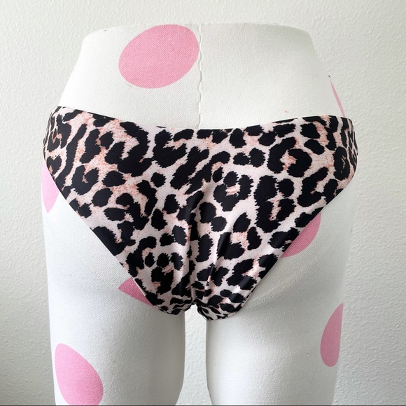 Shein NWOT Leopard High Leg Cheeky Bikini Bottom Small Women's - Picture 5 of 5